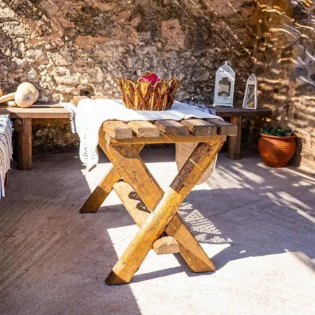 Chaihoutes Stone Into Olive Farm In Zia Villa *
