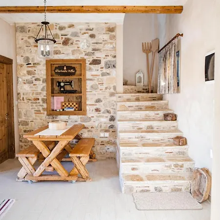 Chaihoutes Stone Into Olive Farm In Zia Villa